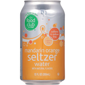 Food Club Mandarin Orange Seltzer Water 12 fl oz