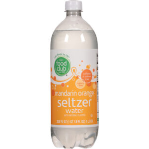 Food Club Mandarin Orange Seltzer Water 33.8 fl oz