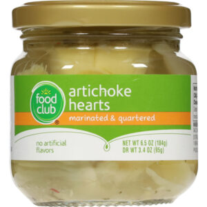 Food Club Marinated & Quartered Artichoke Hearts 6.5 oz