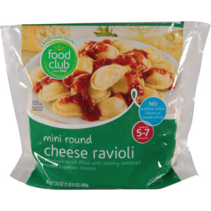 Food Club Round Cheese Ravioli Mini 24 oz