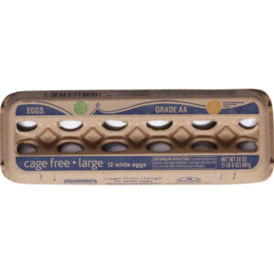 Food Club Cage Free White Eggs Large 12 ea