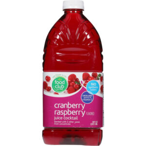 Food Club Cranberry Raspberry Flavored Juice Cocktail 64 fl oz