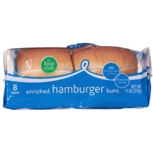 Food Club Enriched Hamburger Buns 8 ea