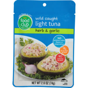 Food Club Light Herb & Garlic Tuna 2.6 oz