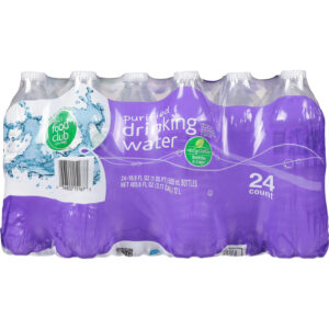 Food Club Purified Drinking Water Bottle 24 ea