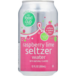 Food Club Raspberry Lime Seltzer Water 12 fl oz