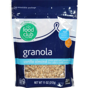 Food Club Vanilla Almond Granola 11 oz